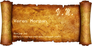 Veres Morgan névjegykártya